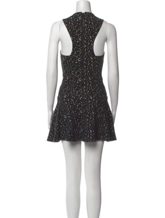 Alice + Olivia Crew Neck Mini Dress