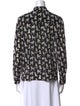 Alice + Olivia Silk Printed Button-Up Top