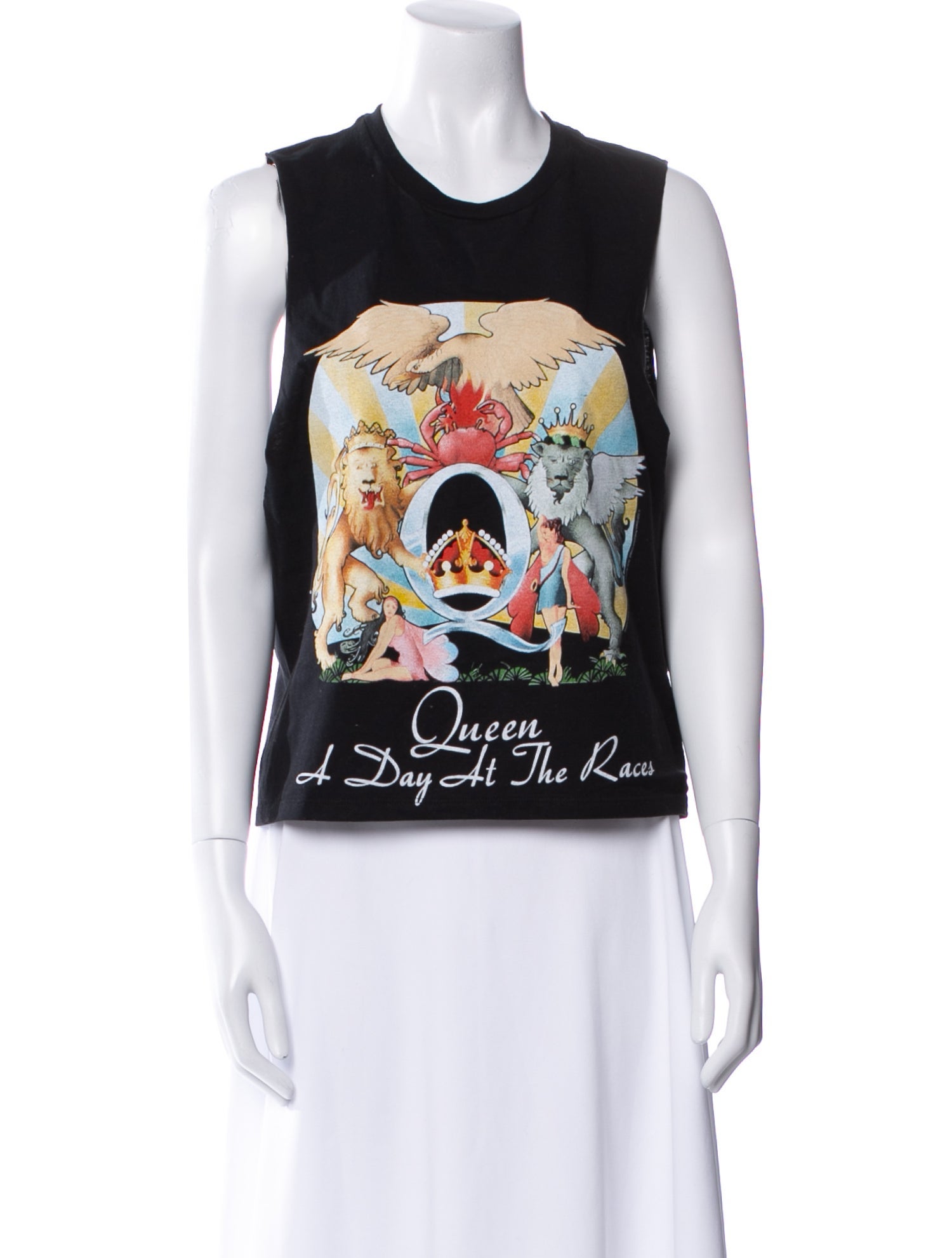 Alice + Olivia Graphic Print Crew Neck Top
