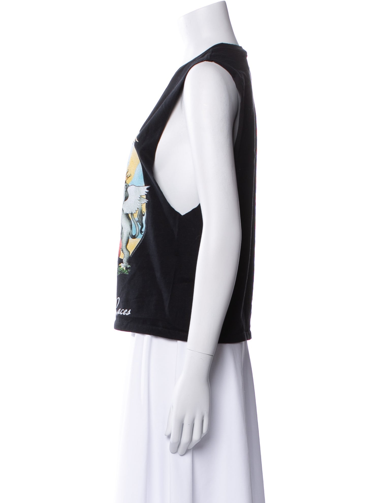 Alice + Olivia Graphic Print Crew Neck Top