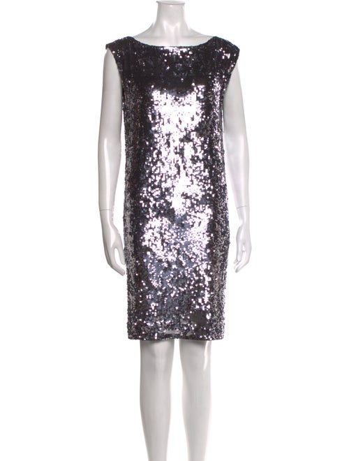 Alice + Olivia Bateau Neckline Mini Dress