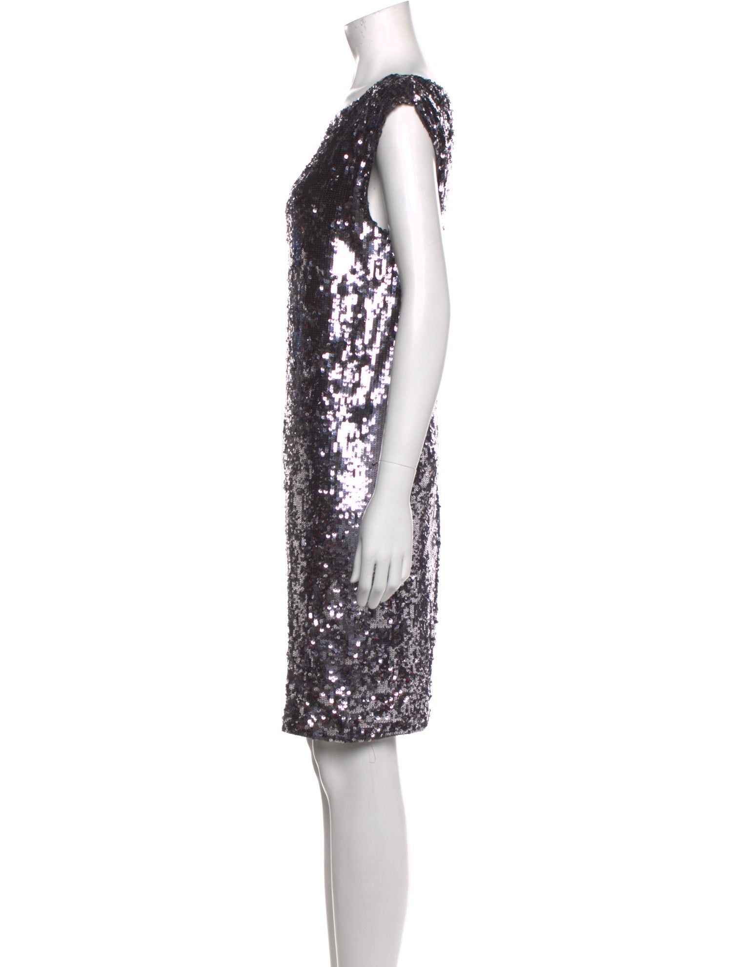 Alice + Olivia Bateau Neckline Mini Dress