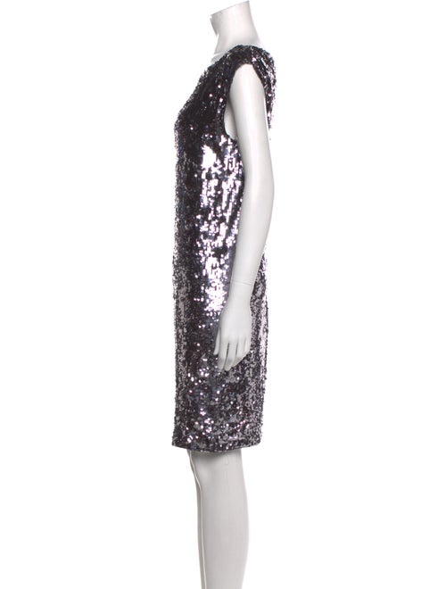 Alice + Olivia Bateau Neckline Mini Dress