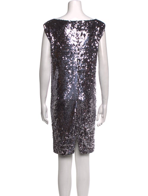 Alice + Olivia Bateau Neckline Mini Dress