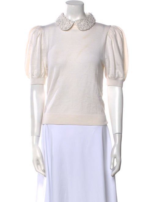 Alice + Olivia Wool Mock Neck Top