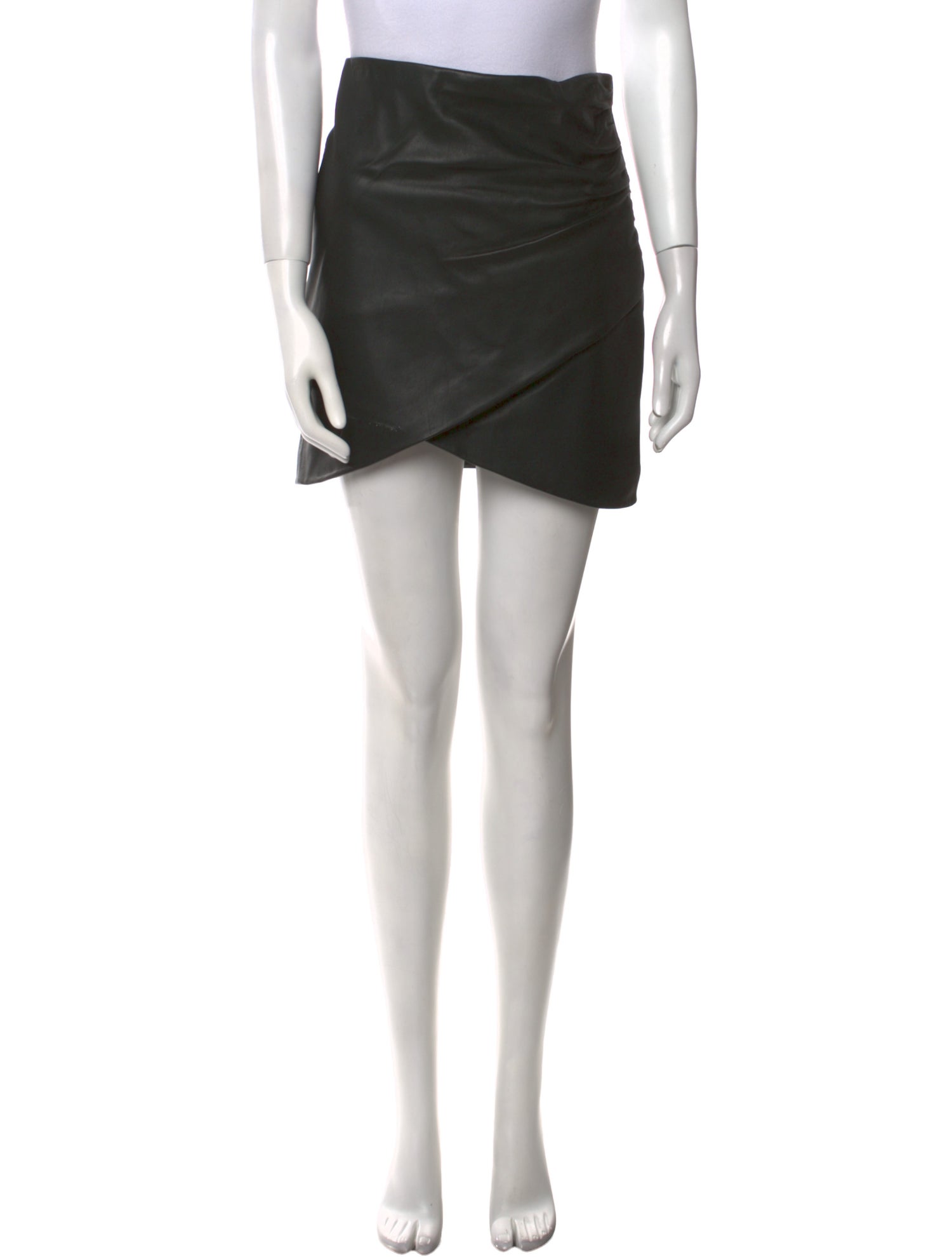 Alice + Olivia Lamb Leather Mini Skirt