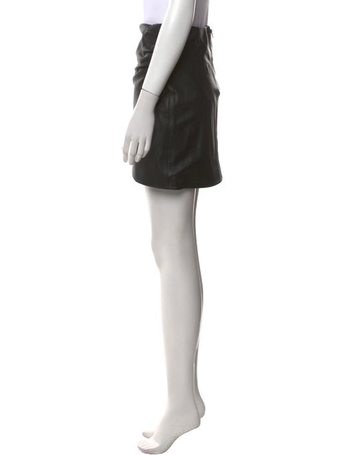 Alice + Olivia Lamb Leather Mini Skirt