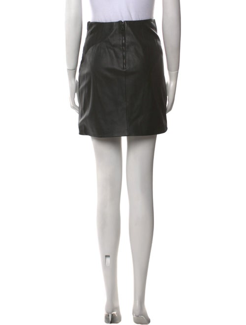Alice + Olivia Lamb Leather Mini Skirt
