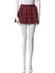 Alice + Olivia Plaid Print Mini Skirt