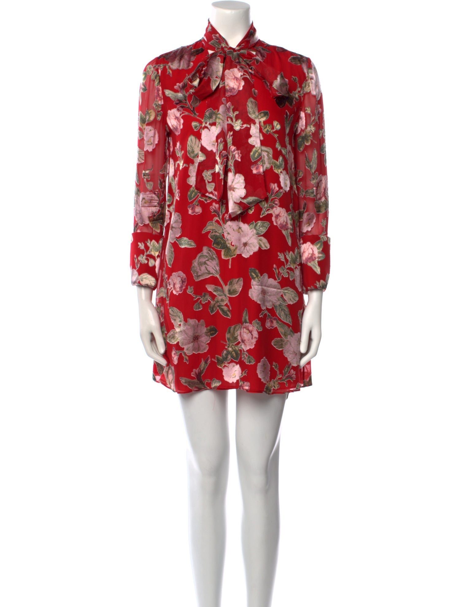 Alice + Olivia Floral Print Mini Dress