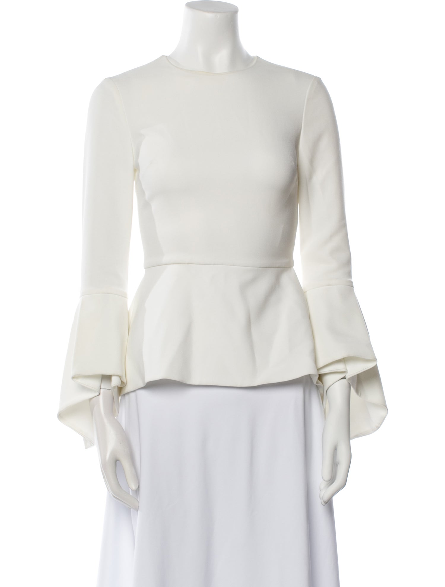 Alice + Olivia Crew Neck Three-Quarter Sleeve Blouse