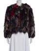 Alice + Olivia Fox Printed Fur Jacket