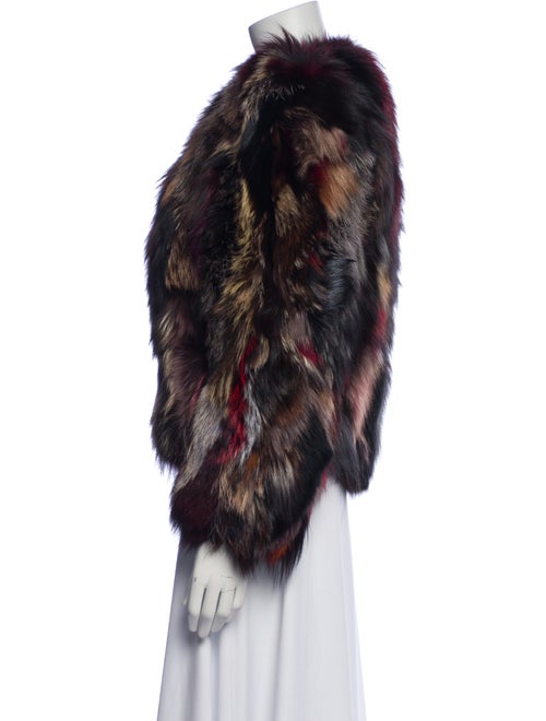 Alice + Olivia Fox Printed Fur Jacket