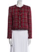 Alice + Olivia Plaid Print Evening Jacket