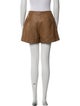 Alice + Olivia Lamb Leather Mini Shorts