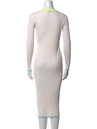 Alice + Olivia V-Neck Midi Length Dress