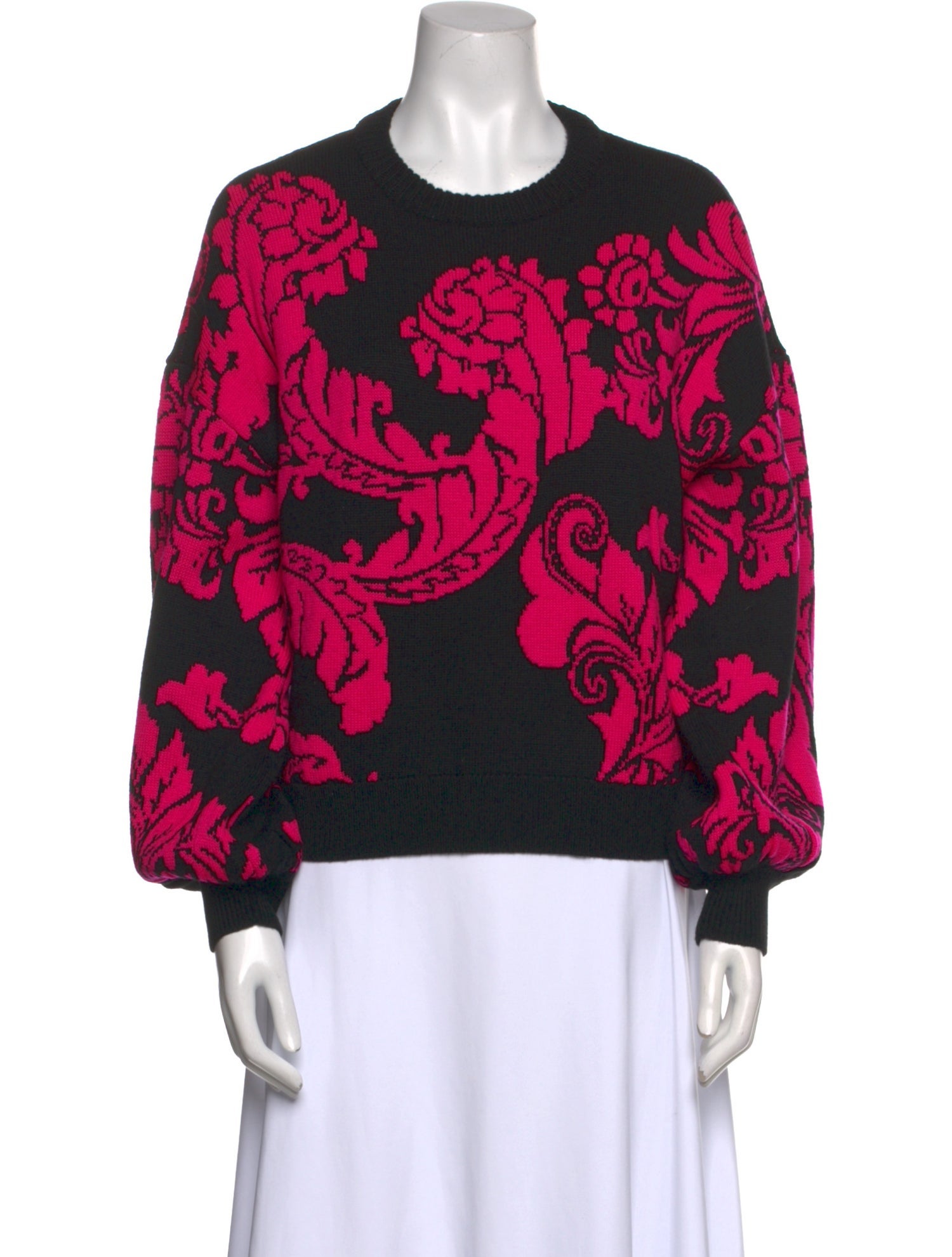Alice + Olivia Wool Printed Sweater