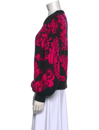 Alice + Olivia Wool Printed Sweater