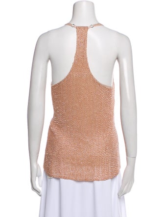 Alice + Olivia Silk V-Neck Top