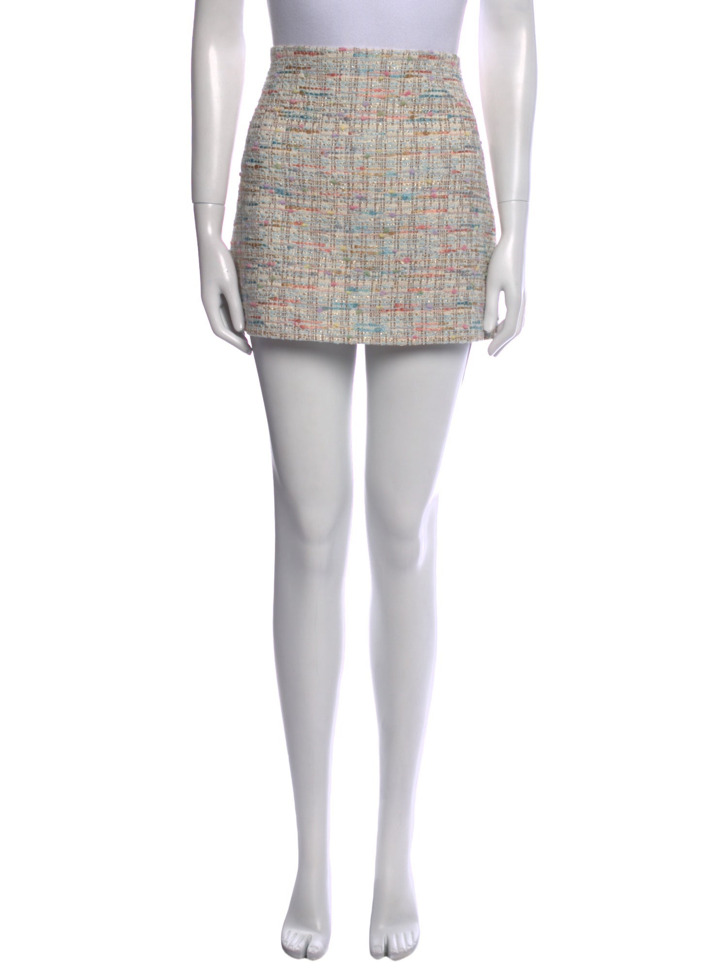 Alice + Olivia Tweed Pattern Mini Skirt w/ Tags