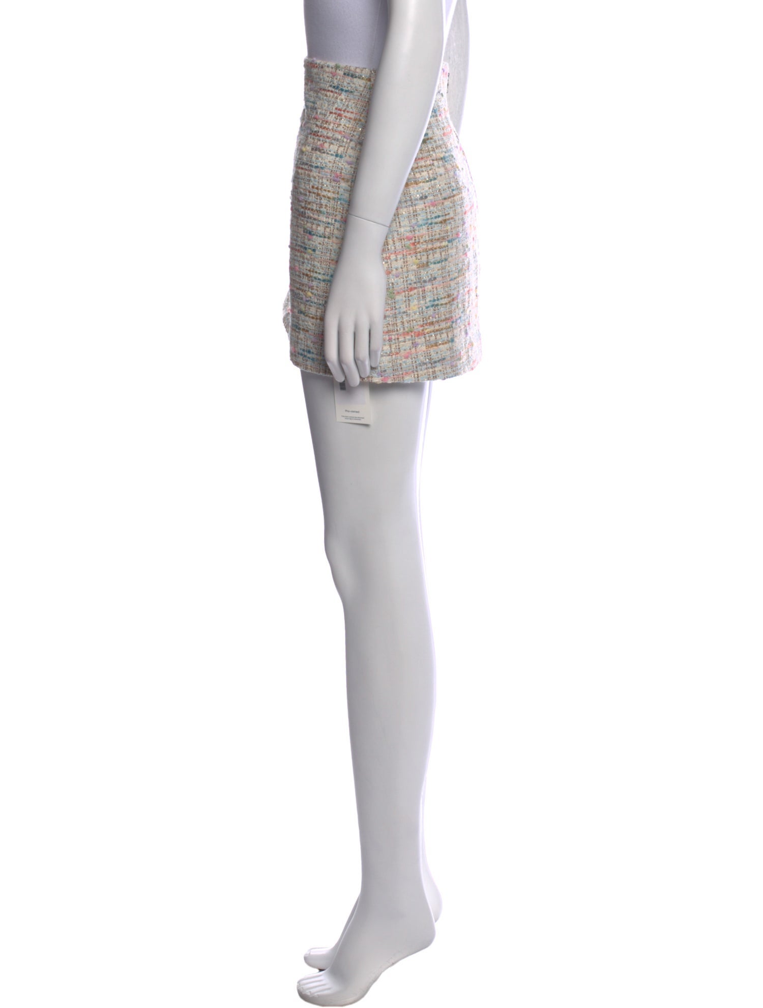 Alice + Olivia Tweed Pattern Mini Skirt w/ Tags