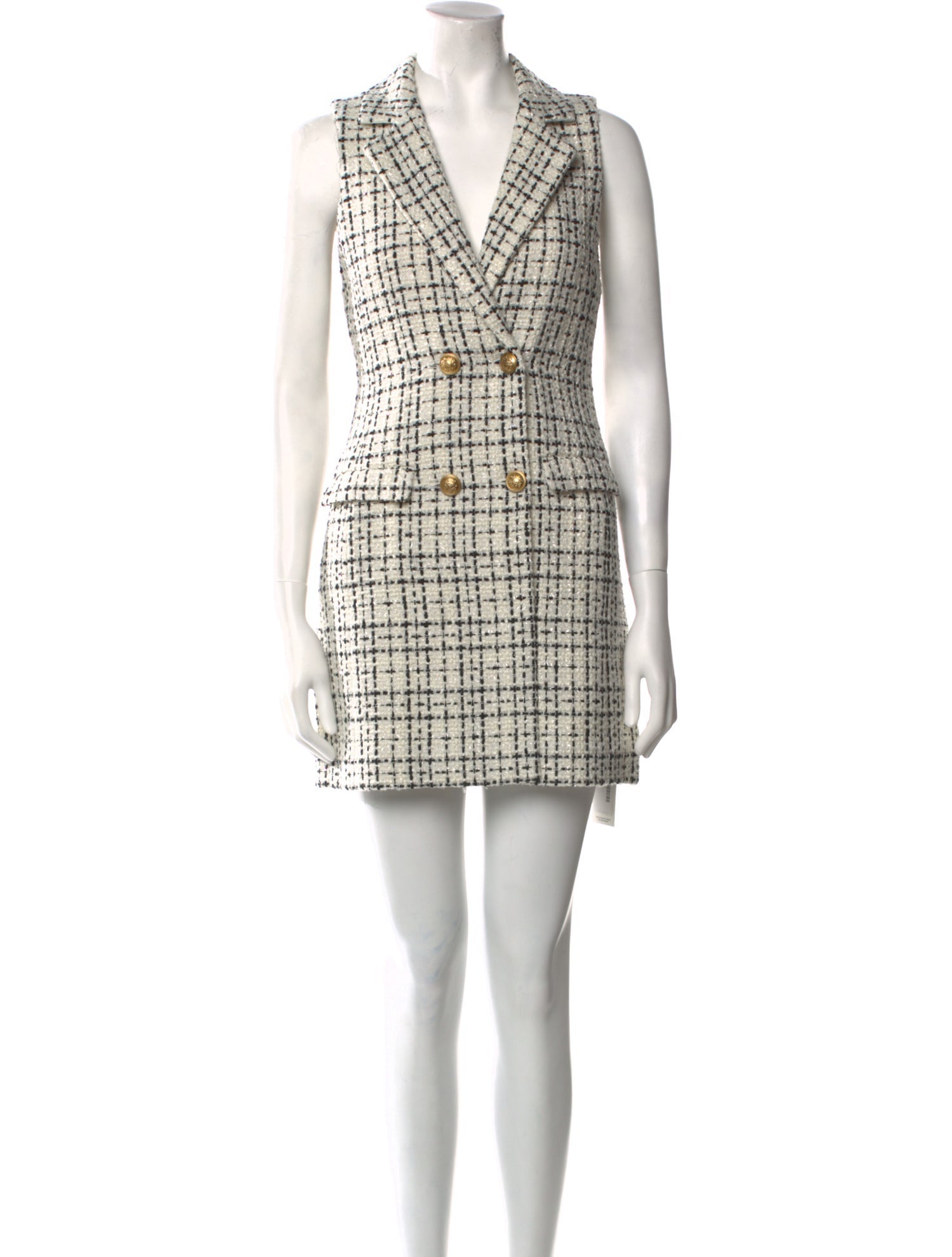 Alice + Olivia Plaid Print Mini Dress w/ Tags