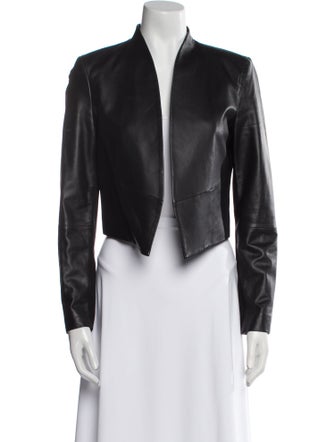 Alice + Olivia Lamb Leather Evening Jacket