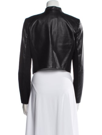Alice + Olivia Lamb Leather Evening Jacket