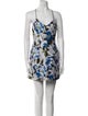 Alice + Olivia Floral Print Mini Dress