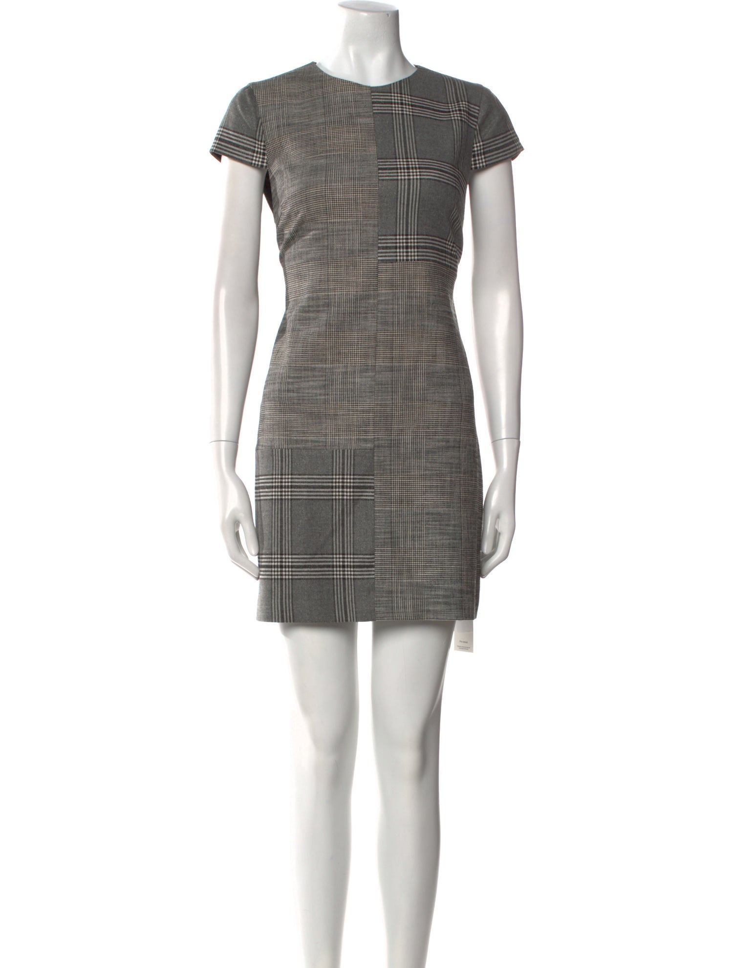 Alice + Olivia Plaid Print Mini Dress