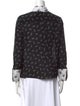 Alice + Olivia Silk Printed Button-Up Top