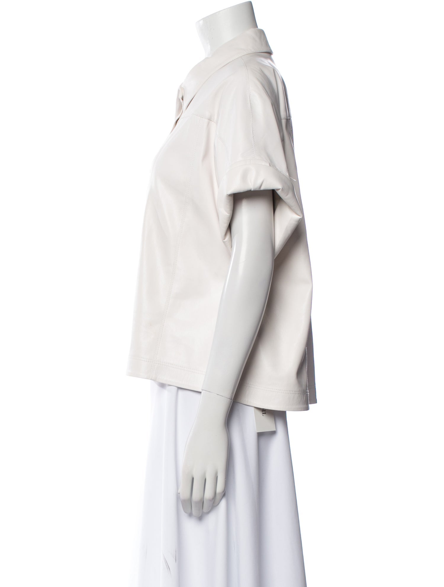 Alice + Olivia Short Sleeve Button-Up Top