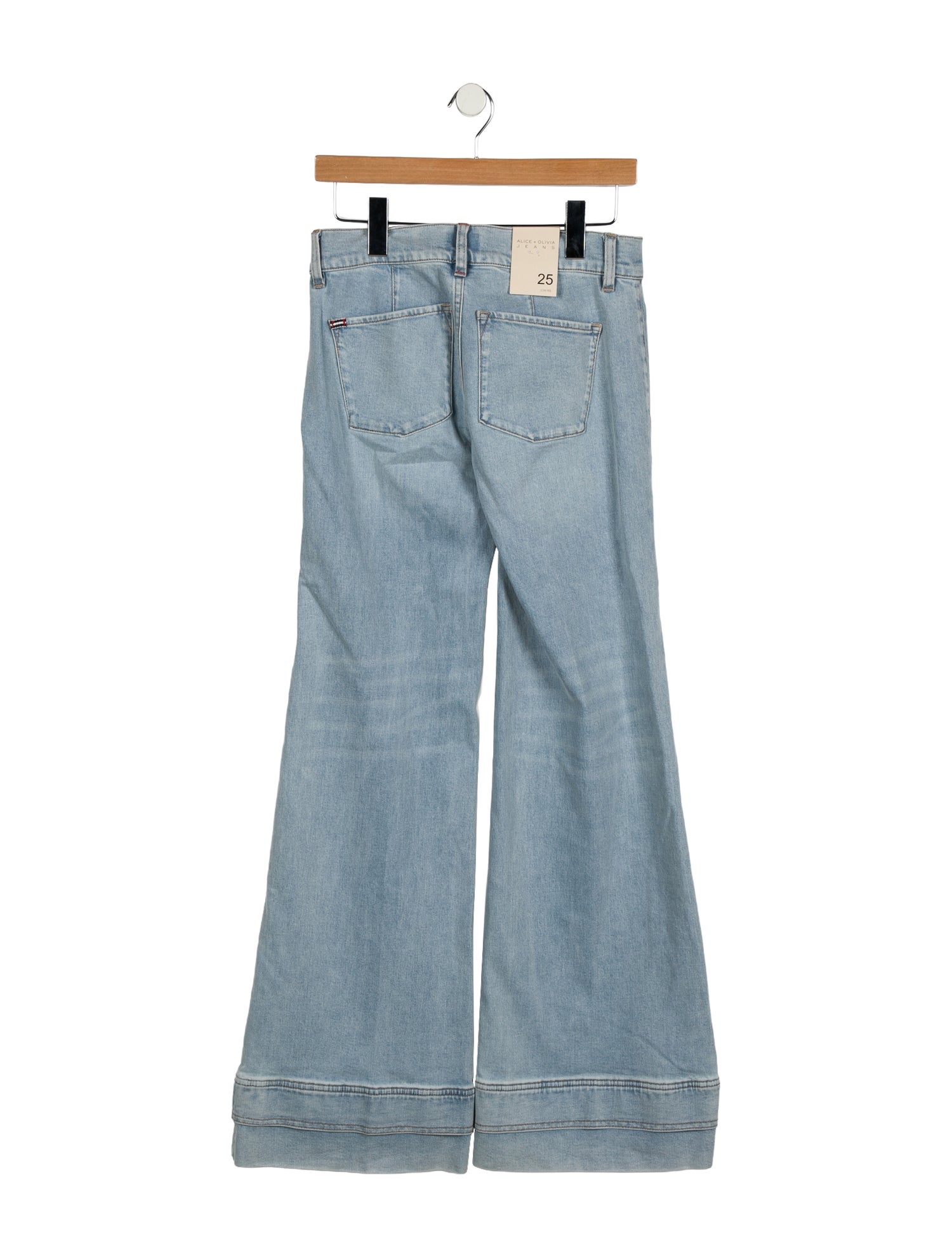 Alice + Olivia Mid-Rise Wide Leg Jeans w/ Tags