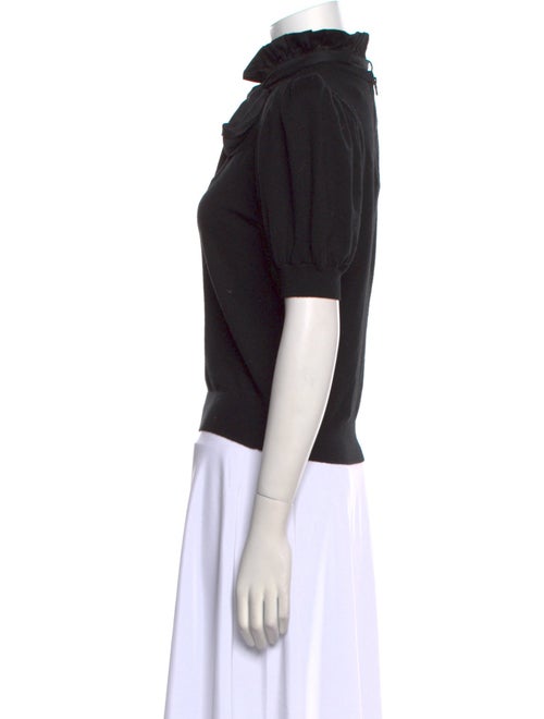 Alice + Olivia Wool Tie Neck Sweater