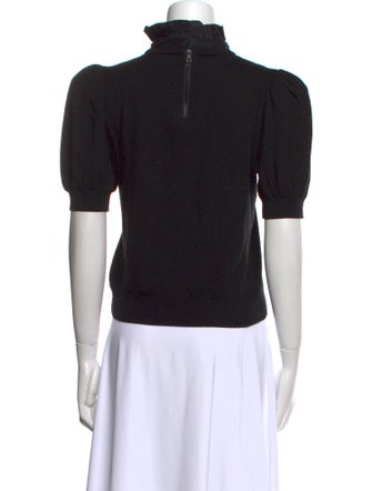 Alice + Olivia Wool Tie Neck Sweater