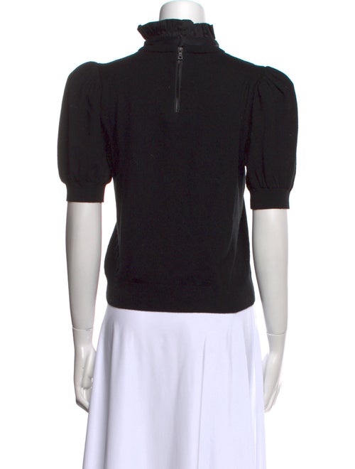 Alice + Olivia Wool Tie Neck Sweater