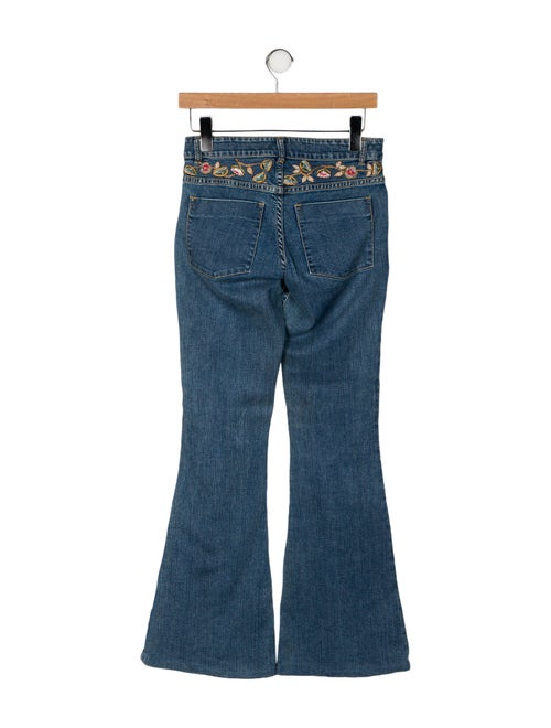 Alice + Olivia Mid-Rise Wide Leg Jeans