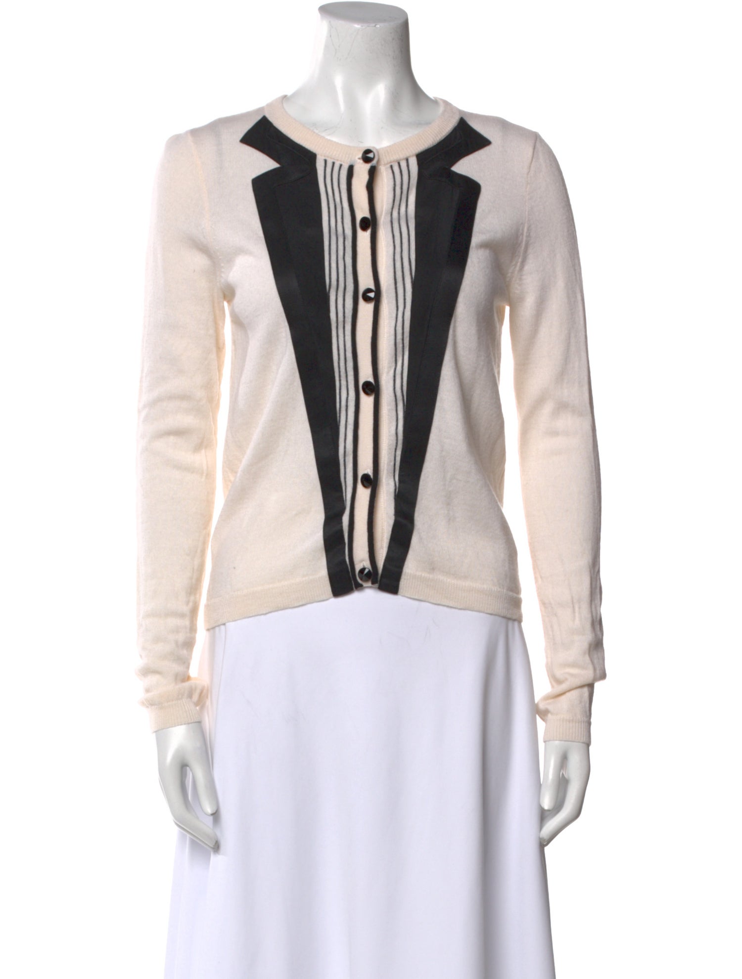 Alice + Olivia Printed Crew Neck Sweater