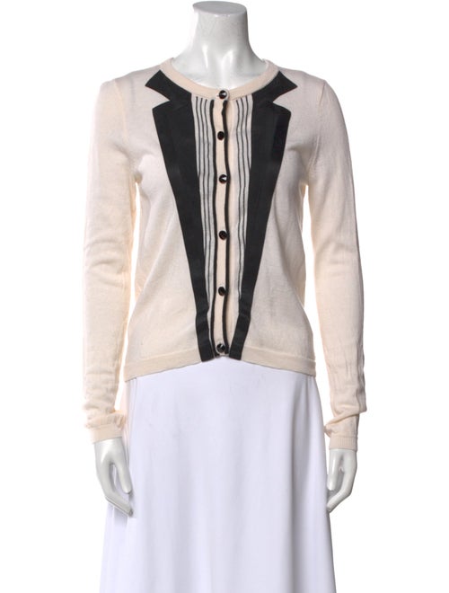 Alice + Olivia Printed Crew Neck Sweater