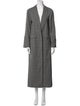 Alice + Olivia Virgin Wool Plaid Print Trench Coat