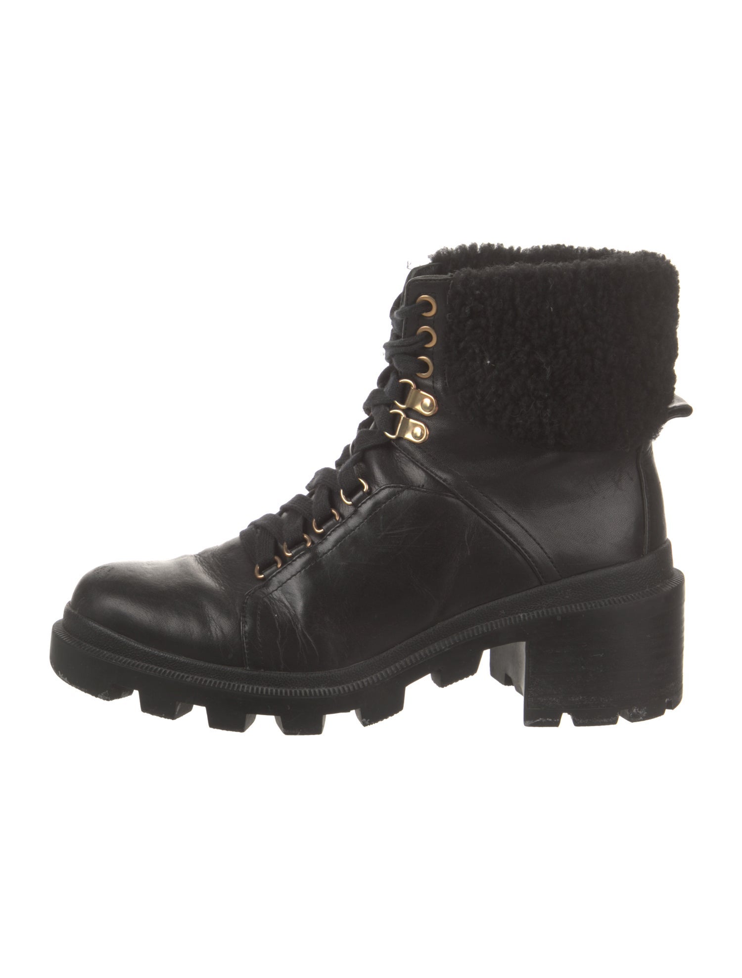 Alice + Olivia Leather Combat Boots