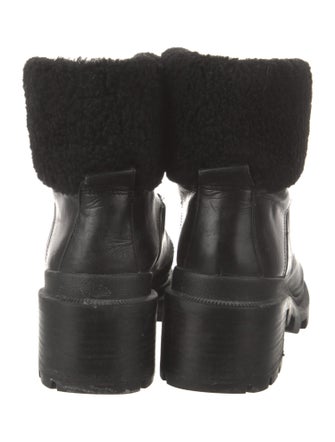 Alice + Olivia Leather Combat Boots