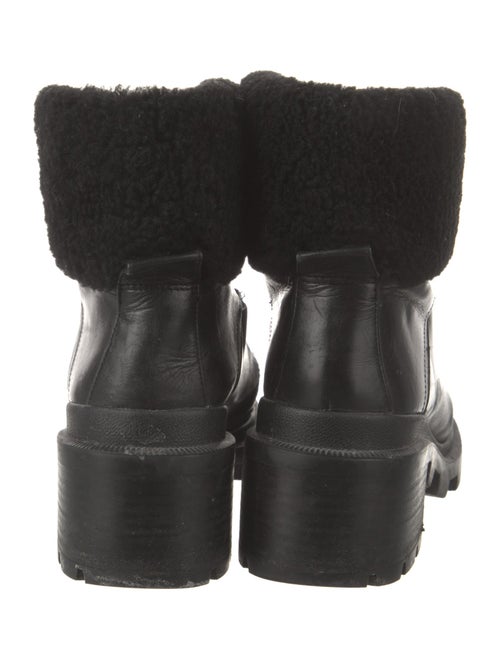 Alice + Olivia Leather Combat Boots