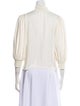 Alice + Olivia Mock Neck Three-Quarter Sleeve Blouse