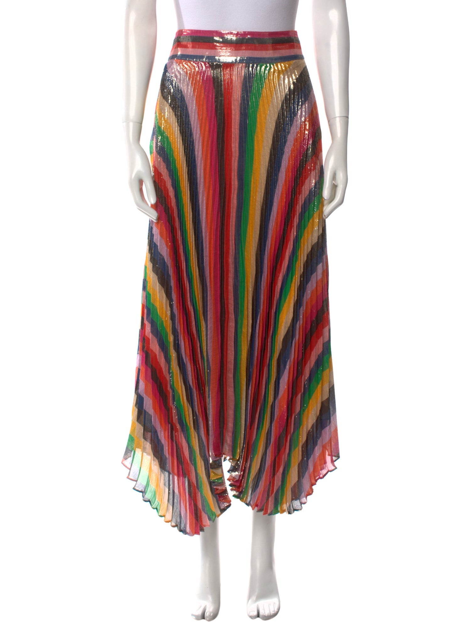 Alice + Olivia Silk Midi Length Skirt