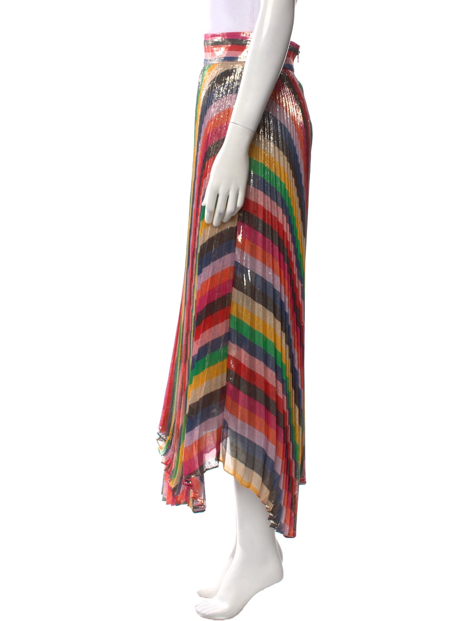 Alice + Olivia Silk Midi Length Skirt