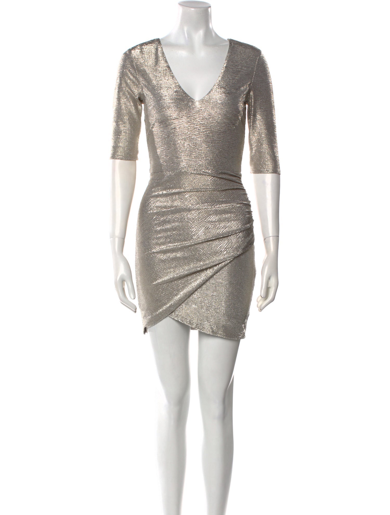 Alice + Olivia V-Neck Mini Dress