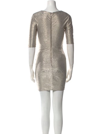 Alice + Olivia V-Neck Mini Dress