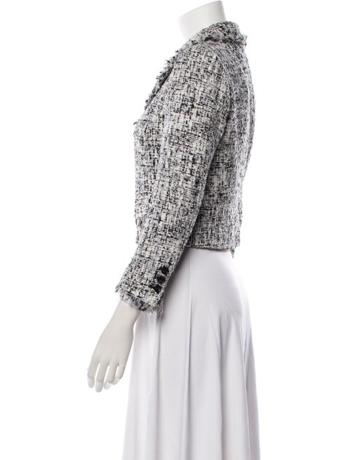 Alice + Olivia Nylon Tweed Pattern Blazer