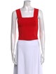Alice + Olivia Square Neckline Sleeveless Crop Top